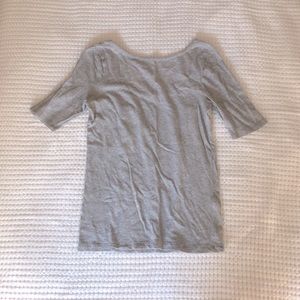 Madewell size S light grey ballerina back short sleeve top